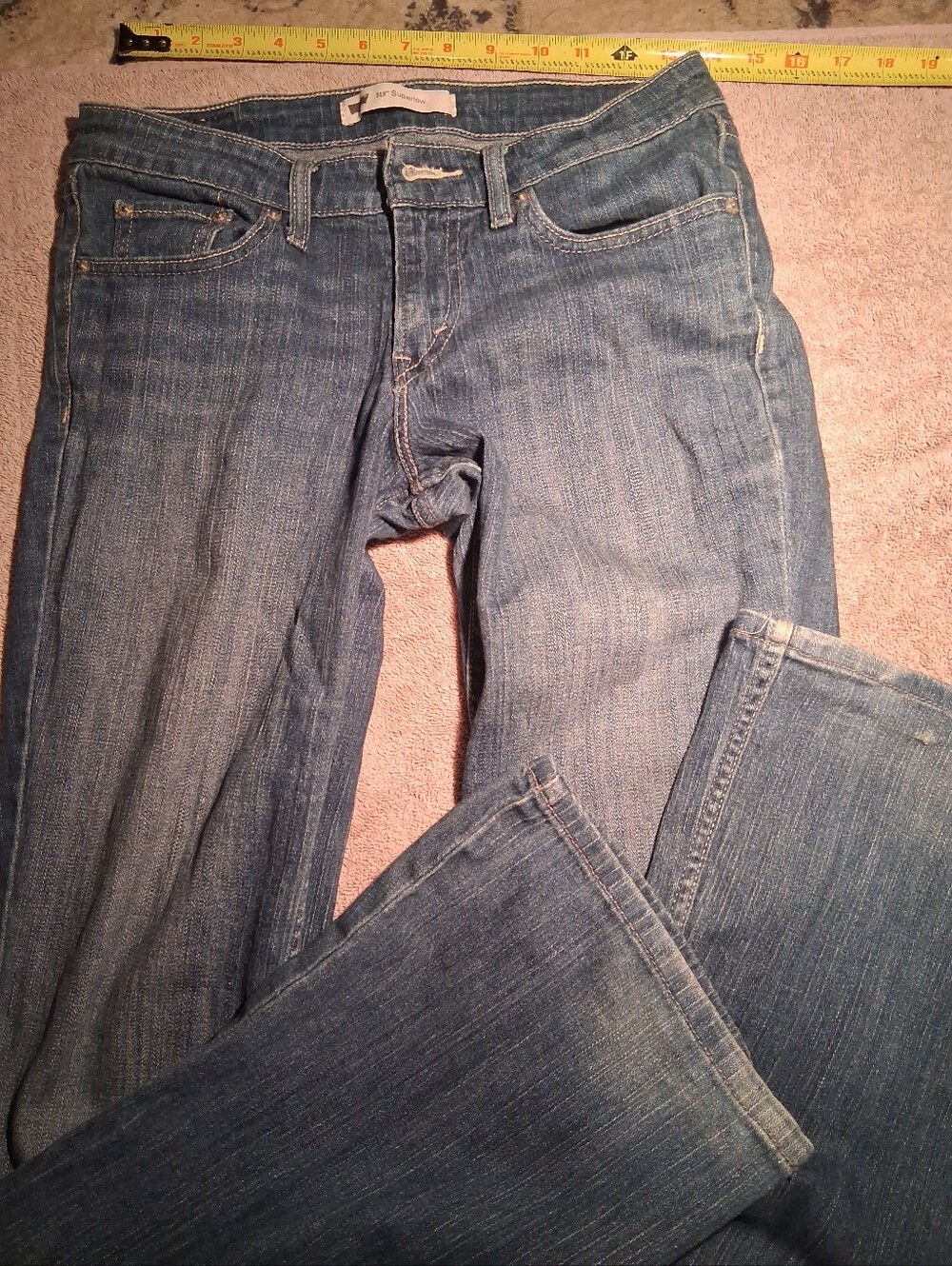 Vintage Levi’s 518 Superlow Bootcut Jeans Y2K Low Rise Denim 27x30